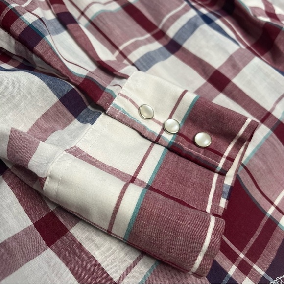Vintage LEE Brand Western Shirts Pearl Snap Plaid Multicolor Size XXL - Picture 6 of 6